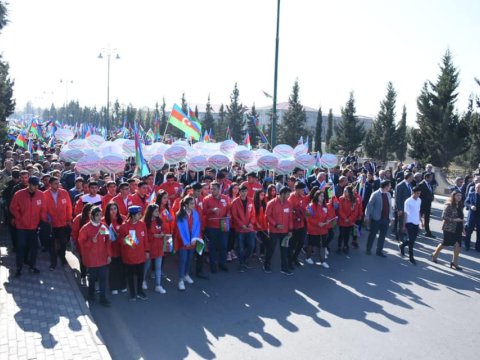 Ön cəbhədə “Bayraq yürüşü” keçirilib - FOTOLAR