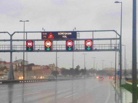 Bakıda bu yollarda sürət həddi endirildi