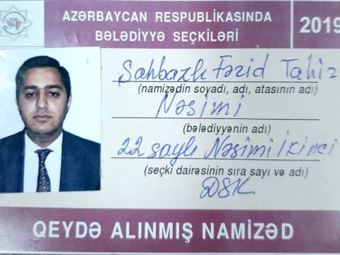 Daha bir jurnalist bələdiyyə üzvlüyünə NAMİZƏD OLDU  