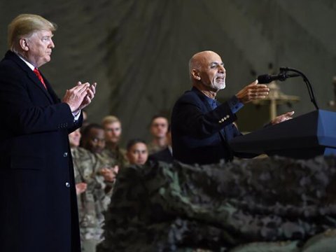 Tramp gözlənilmədən Əfqanıstana getdi - FOTO