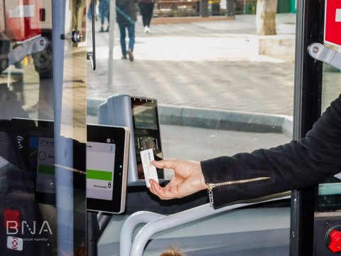 Bakıda daha bir marşrut xətti kart sisteminə keçib - FOTO