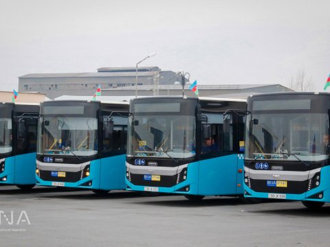 160 nömrəli marşrut xəttinə yeni avtobuslar verildi - Foto