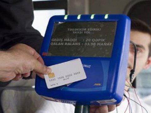 Bakıda 600-ə yaxın avtobusda gediş haqqı nağdsız aparılır