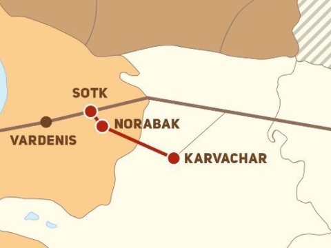 Qarabağı Ermənistana birləşdirəcək 3-cü yol istifadəyə verilir