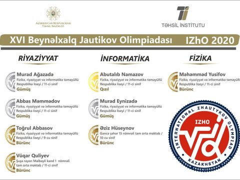 Tanınmış jurnalistin oğlu Beynəlxalq Olimpiadada qızıl medal qazandı - FOTO