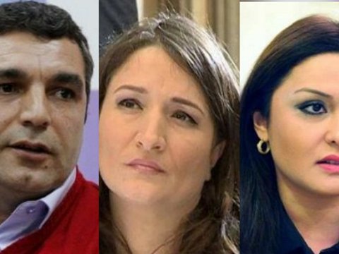 Şəkilləri lövhələrdən cırılan, üzünə bığ çəkilən namizədlər - FOTO