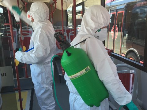 Avtobuslara koronavirusla bağlı nəzarət ARTIRILDI