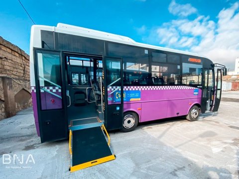111 nömrəli marşrut xəttinə yeni avtobuslar VERİLDİ - FOTO