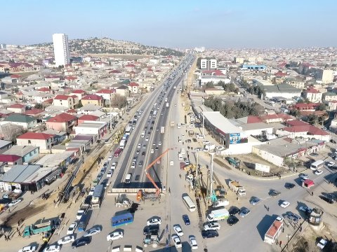 Paytaxtın girişində tıxaca son qoyulacaq - FOTO