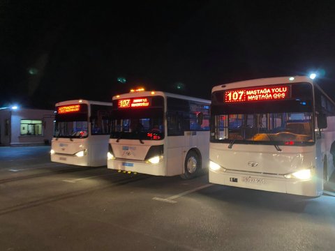 Bakıda avtobuslar belə dezinfeksiya edilir - FOTO