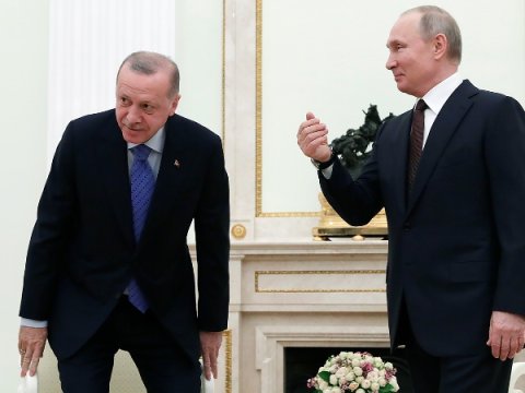 Putinlə Ərdoğanın təkbətək görüşü başa çatdı