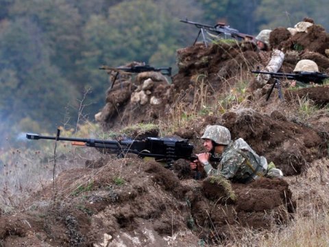 Gülüstan kəndi istiqamətində düşmən mövqeləri  - FOTOLAR