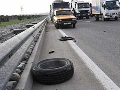 Şirvanda yol qəzası: 1 ölü  