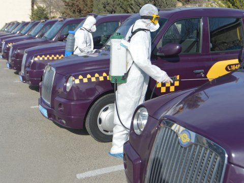 Bakıda 12 minə yaxın taksi dezinfeksiya olunub