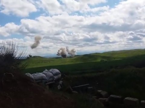 Aprel döyüşündə Ordumuz erməni postunu belə məhv edir - YENİ VİDEO