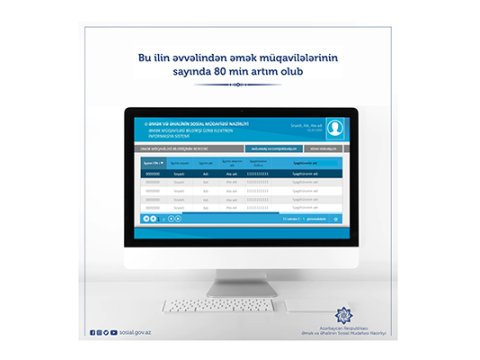 Bu il əmək müqavilələrinin sayında 80 min artım olub