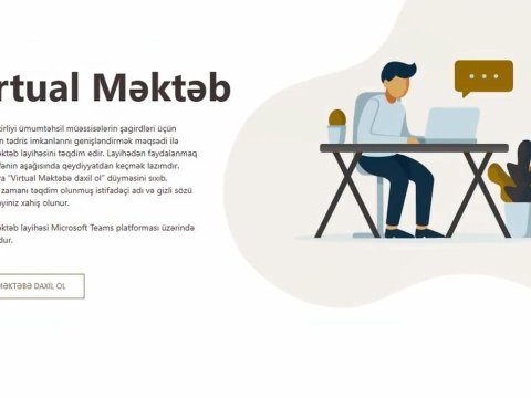 “Virtual məktəb” layihəsində müəllimlərin də qeydiyyatı başladı