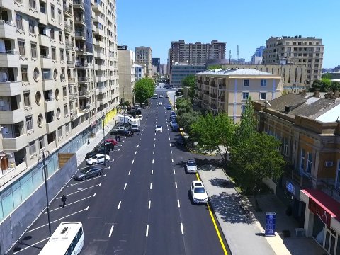 Bakının mərkəzi küçəsində yeni yol qovşağı yaradılır  