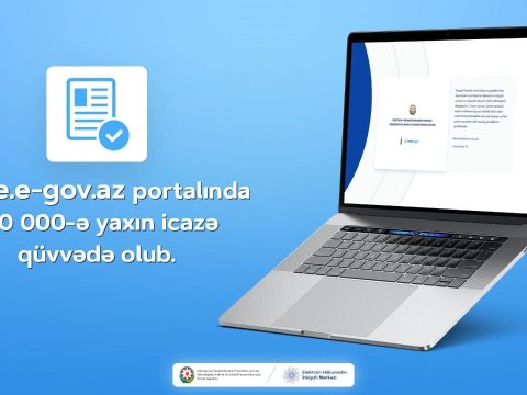 İcaze.e-gov.az portalında 160 000-ə yaxın icazə qüvvədə olub