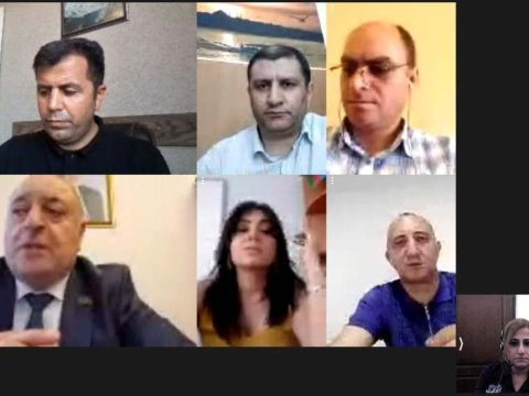 Milli Məclisin Komitə sədri Musa Quliyev onlayn brifinqdə - FOTOLAR 