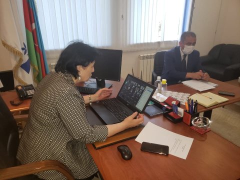 YAP Nəsimi rayon təşkilatında videokonfrans - FOTO