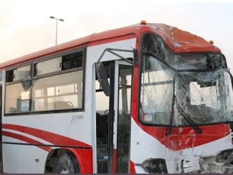 Hövsanda sərnişin avtobusu qəza törətdi