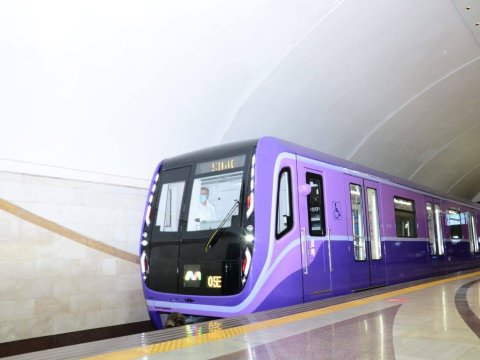 Daha 2 yeni metro qatarı xəttə buraxıldı - FOTOLAR