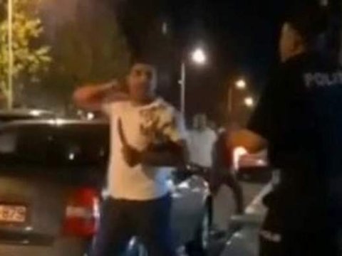 Bakıda karantin qaydasını pozan şəxs polisə bıçaq çəkdi - FOTOLAR