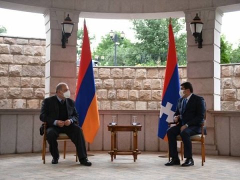 Ermənistan prezidenti qəfil Qarabağa gəldi – FOTO