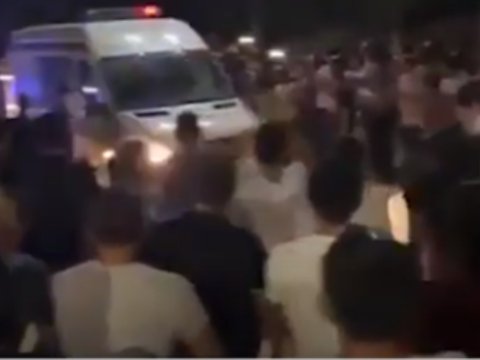 Şəhidlərimizin cənazəsi alqışlarla qarşılandı - VİDEO