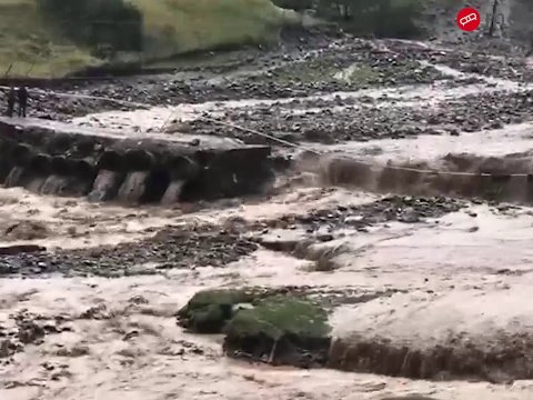 Leysan yağışlar Daşkəsənə ciddi ziyan vurdu - VİDEO