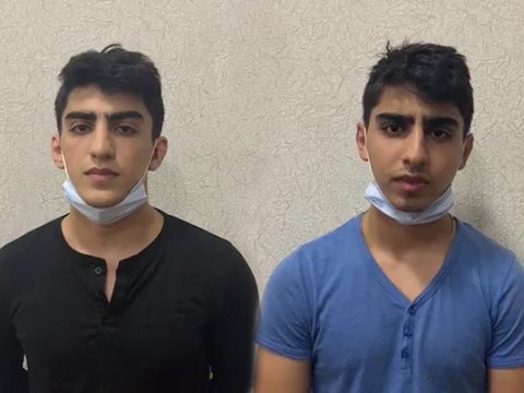 Polis 190 manata qarpız alan qardaşları saxladı - VİDEO