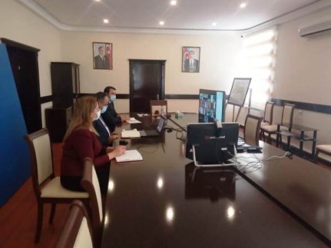Goranboyda online-video müşavirəsi keçirilib - FOTO