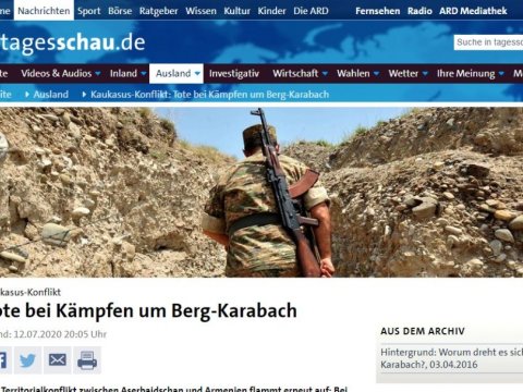 Alman mediası cəbhədəki vəziyyətdən yazdı