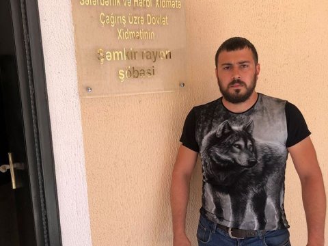 Dilqəm Əsgərovun oğlu da orduya YAZILDI