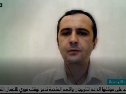 Elməddin Behbud TRT əl-Arabiyyə telekanalına müsahibə verdi