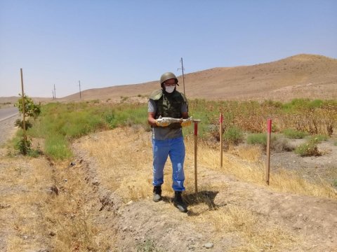 ANAMA Füzulidə tank əleyhinə raket aşkarladı