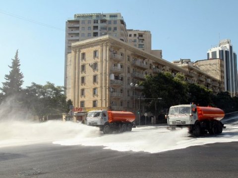 Bakıda 546 küçə dezinfeksiya edildi 
