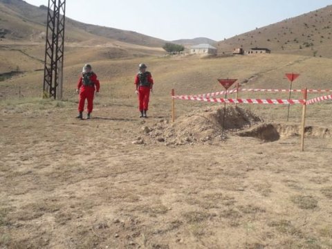Tovuzda top mərmisi tapıldı - FOTO