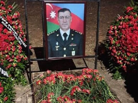 Qəzada həlak olan polkovnik dəfn olundu