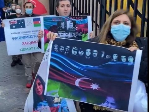 Avstraliyada Ermənistanın təxribatlarına qarşı aksiya keçirilib