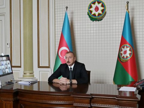 Prezidentin yanında su təsərrüfatının vəziyyətinə həsr olunmuş videoformatda müşavirə keçirilib