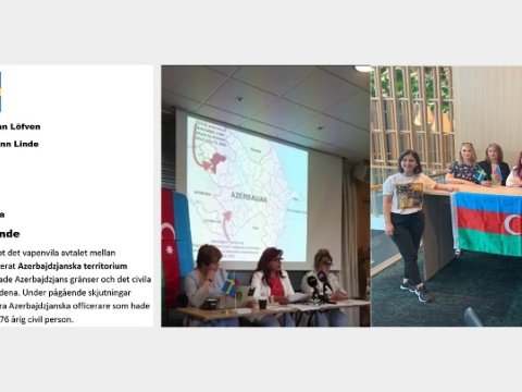 Stokholmda Ermənistanın təxribatları ilə bağlı mətbuat konfransı keçirildi  
