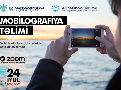 YAP Gəncə şəhər təşkilatı “Mobilografiya” adlı onlayn təlimə start verib