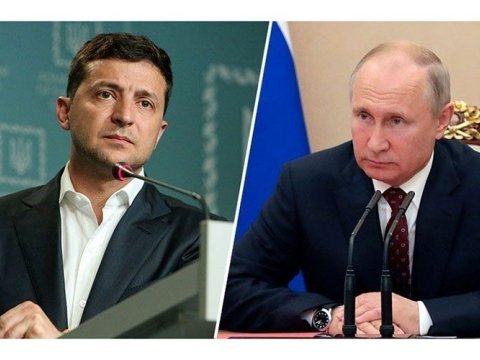 Ukrayna və Rusiya prezidentləri Donbasda atəşkəsi müzakirə  etdi