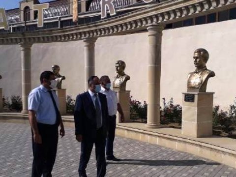 Goranboyda Milli Qəhrəmanların büstləri yenilənəcək