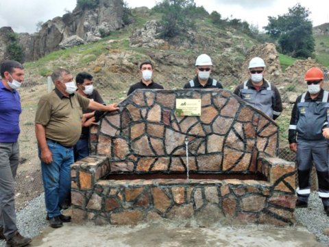 “AzerGold” QSC tərəfindən Şadax kəndinə yeni su xətti çəkilib