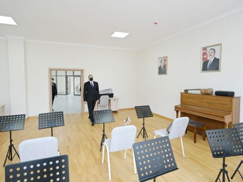 Balakən şəhər Uşaq İncəsənət Məktəbinin yeni binasının açılışı olub