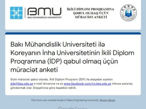 BMU ilə İnha Universiteti arasında ikili diplom proqramına müraciət imkanı sadələşdirilib