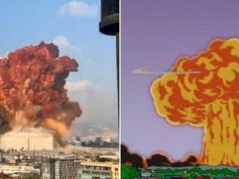 “Simpsonlar” Beyrutdakı partlayışla bağlı dünyanı heyrətləndirdi - FOTO